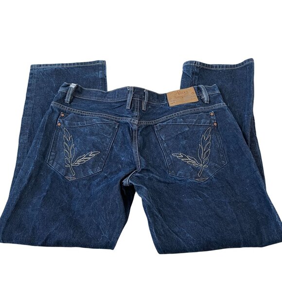 Akoo Jeans Men's Size 40x32 Straight Relaxed Fit Style and Comfort Denim - Picture 6 of 7